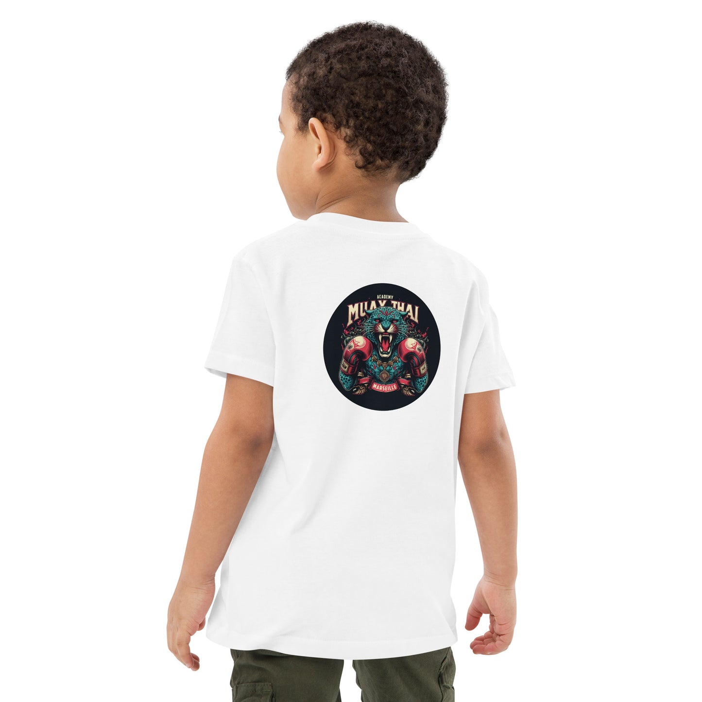 T-shirt en coton bio enfant (imprimé Guépard 3)