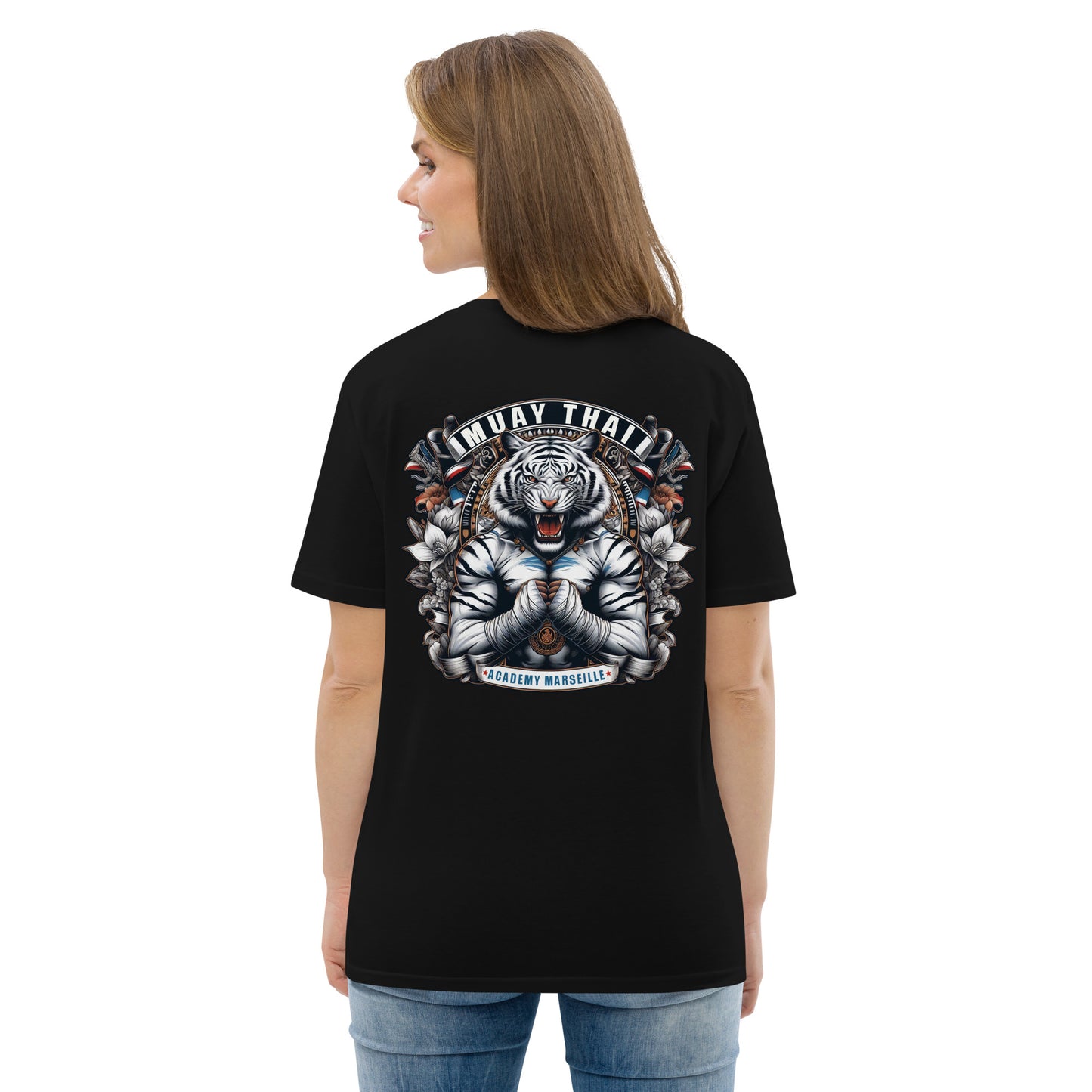 T-shirt unisexe en coton biologique (Imprimé Tigre 3)