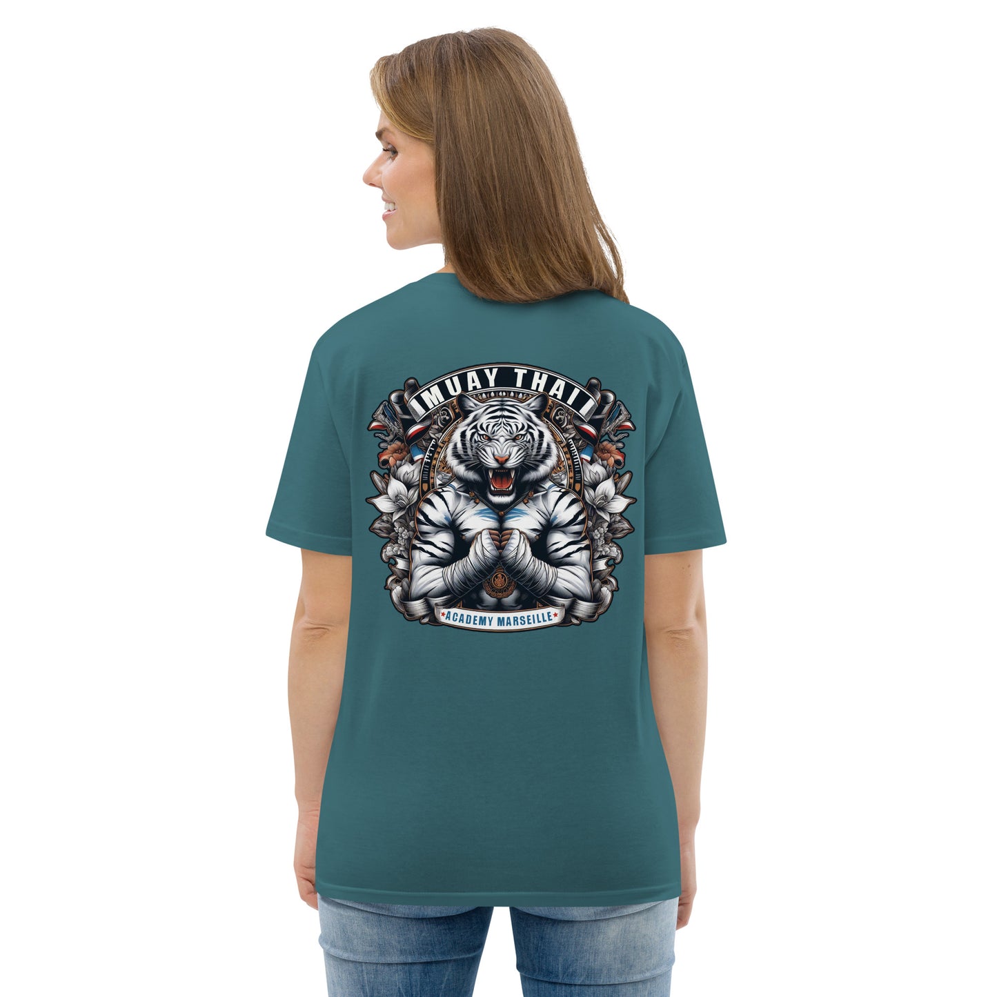 T-shirt unisexe en coton biologique (Imprimé Tigre 3)