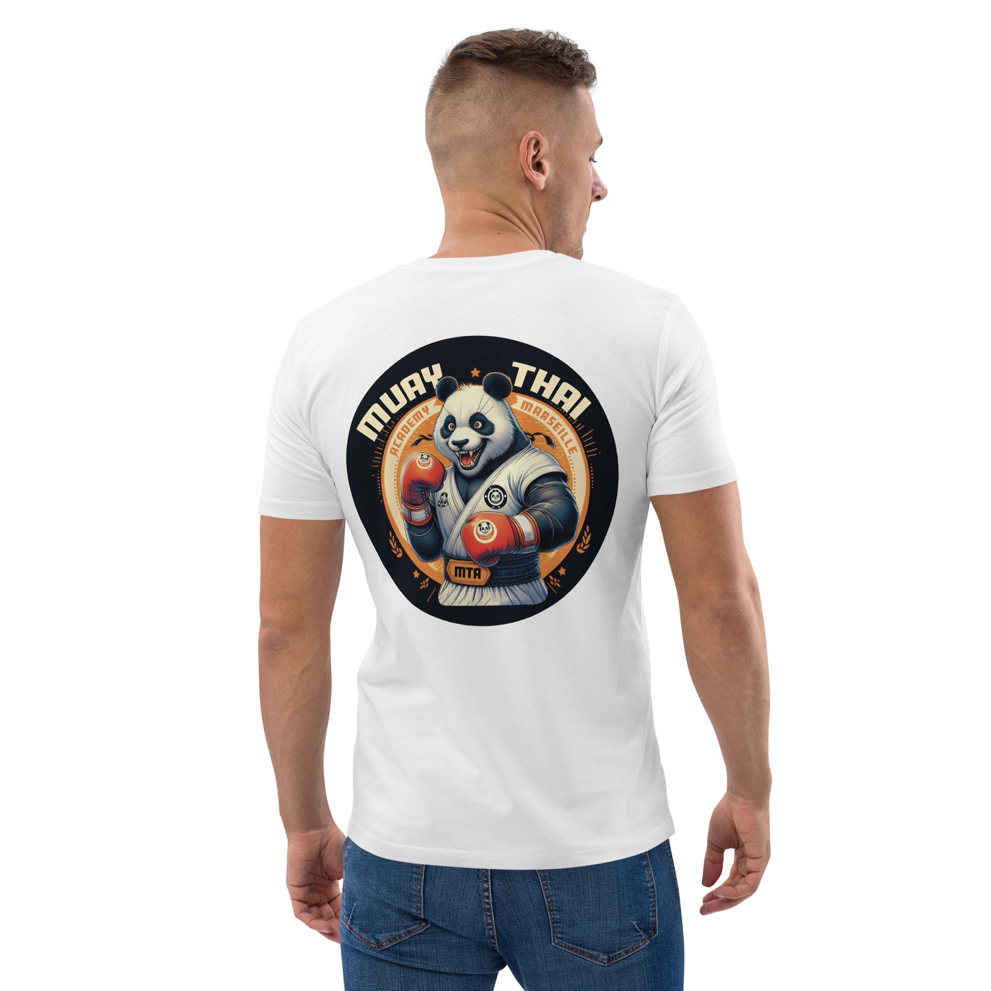 T-shirt unisexe en coton biologique (Imprimé Panda 2)