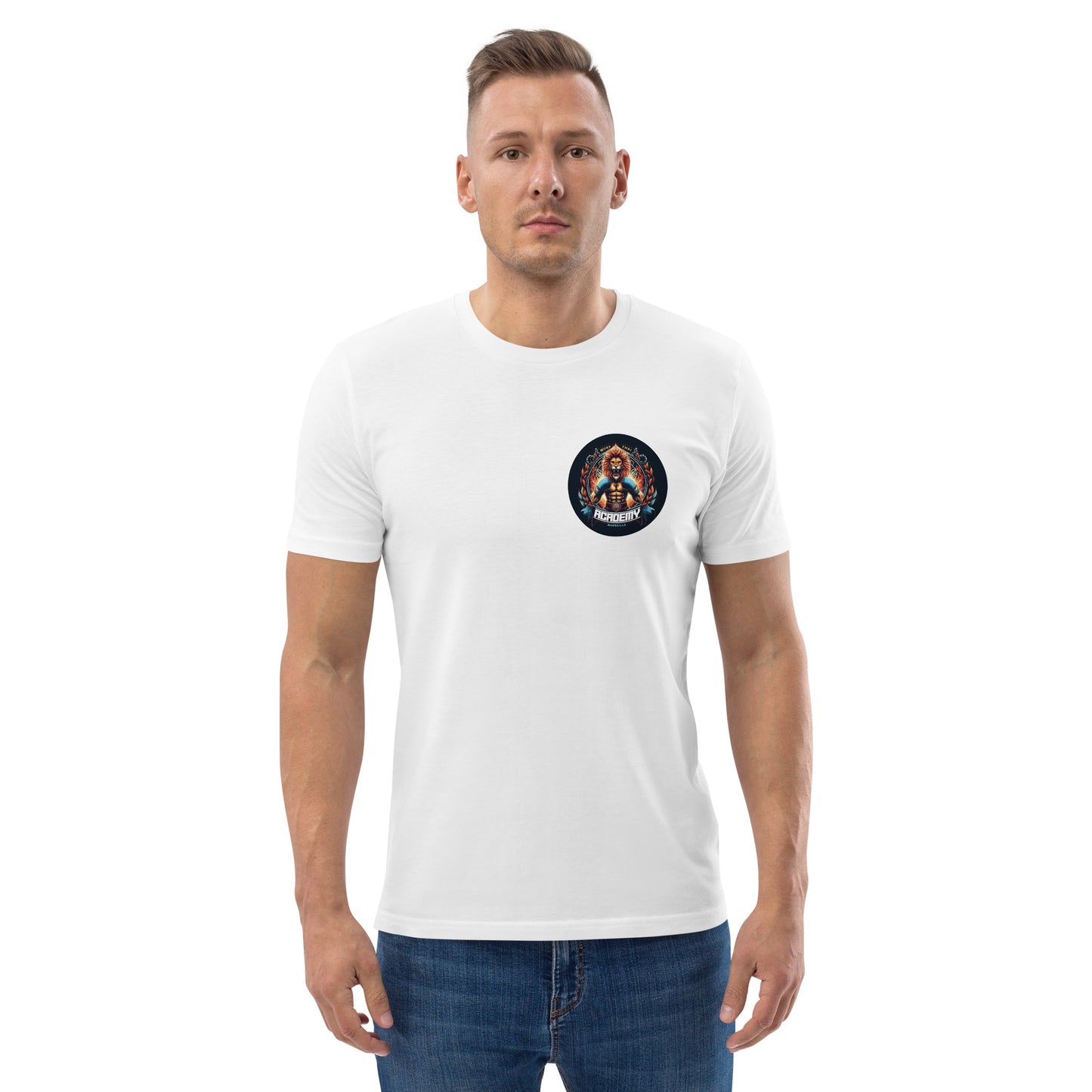 T-shirt unisexe en coton biologique (Imprimé Lion 2)