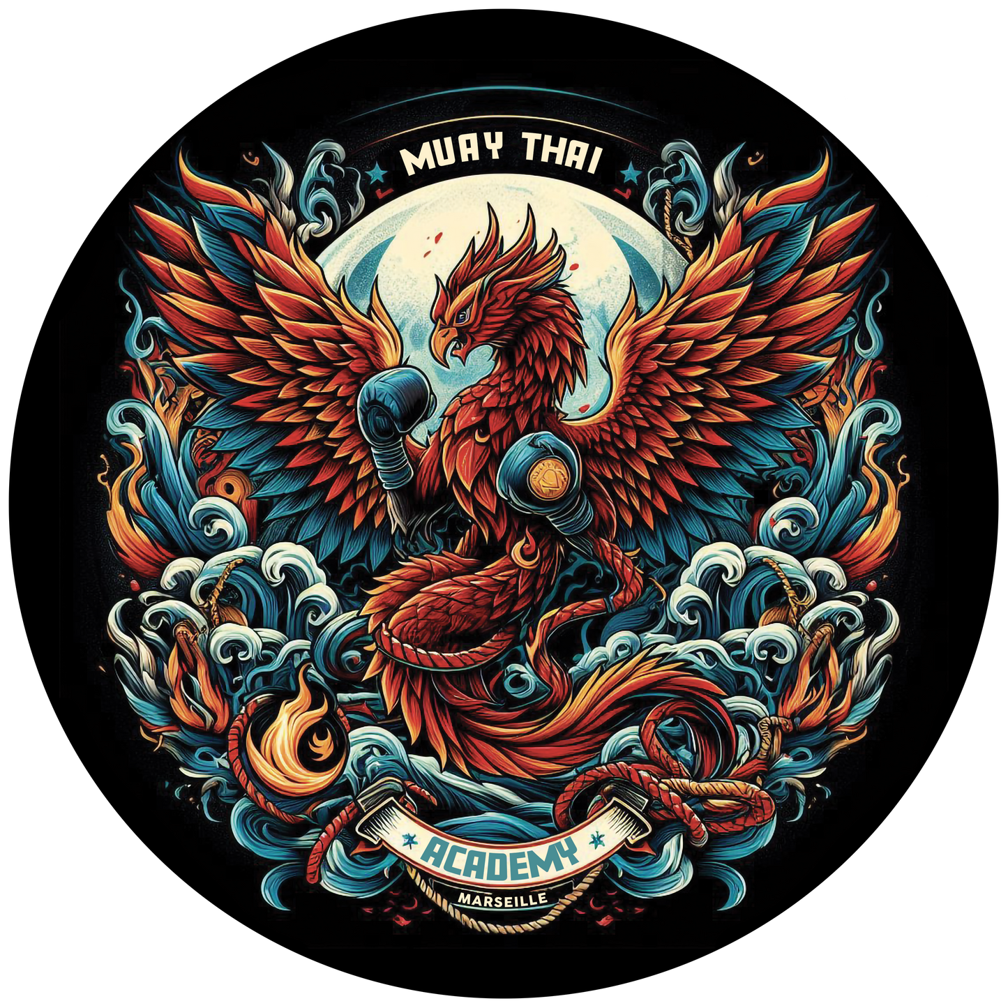 T-shirt unisexe en coton biologique (Imprimé Phoenix 2)
