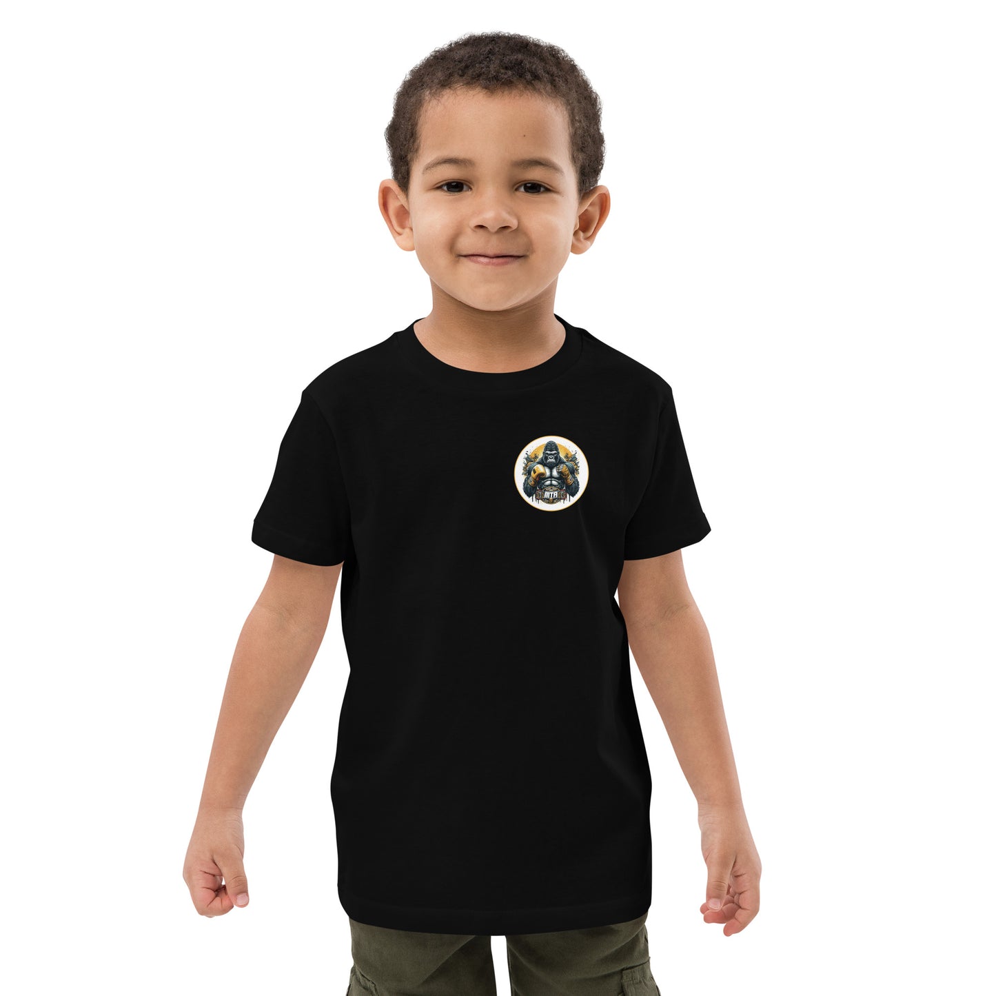 T-shirt en coton bio enfant (imprimé Gorille)