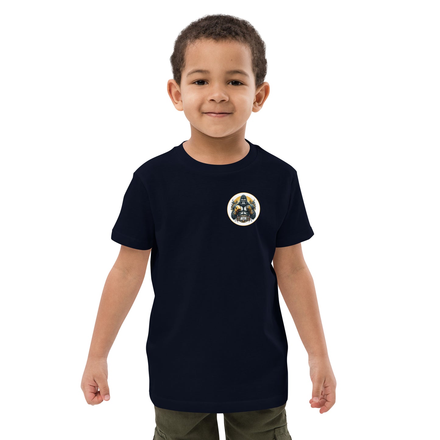 T-shirt en coton bio enfant (imprimé Gorille)