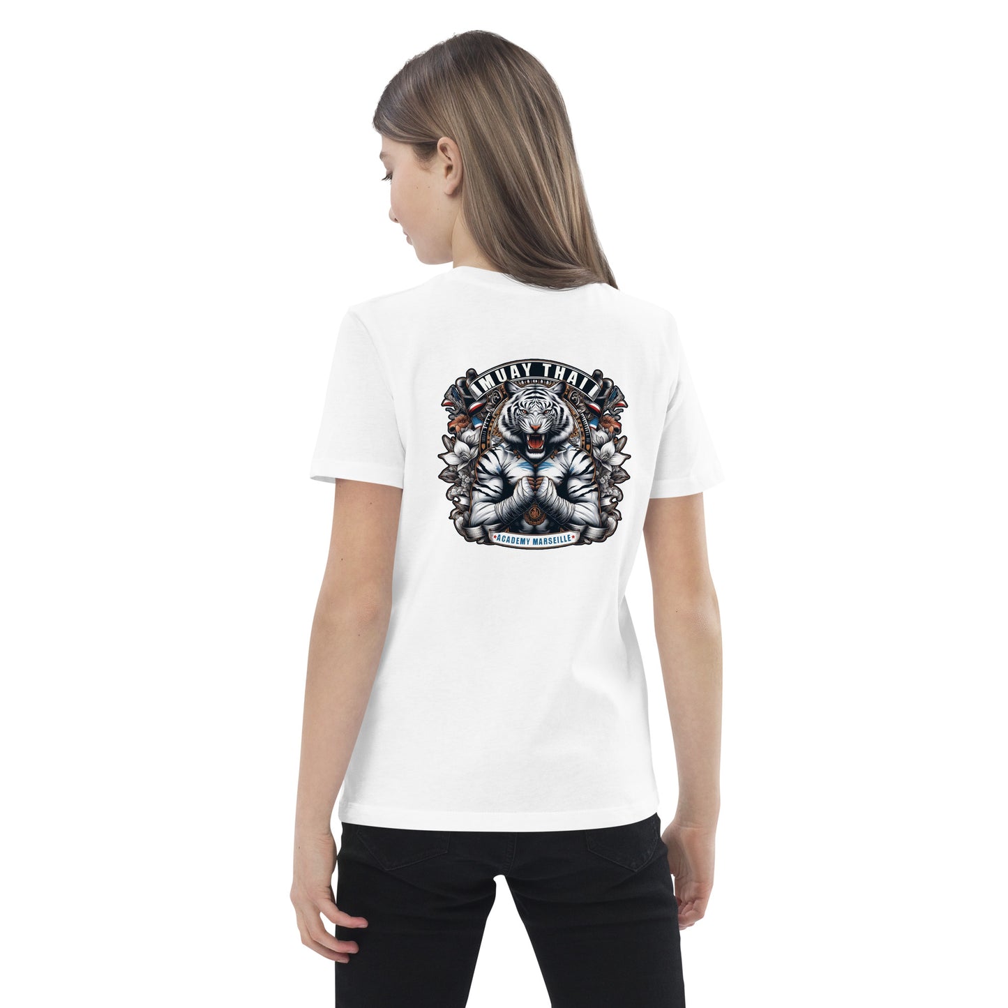 T-shirt en coton bio enfant (Imprimé Tigre 3)