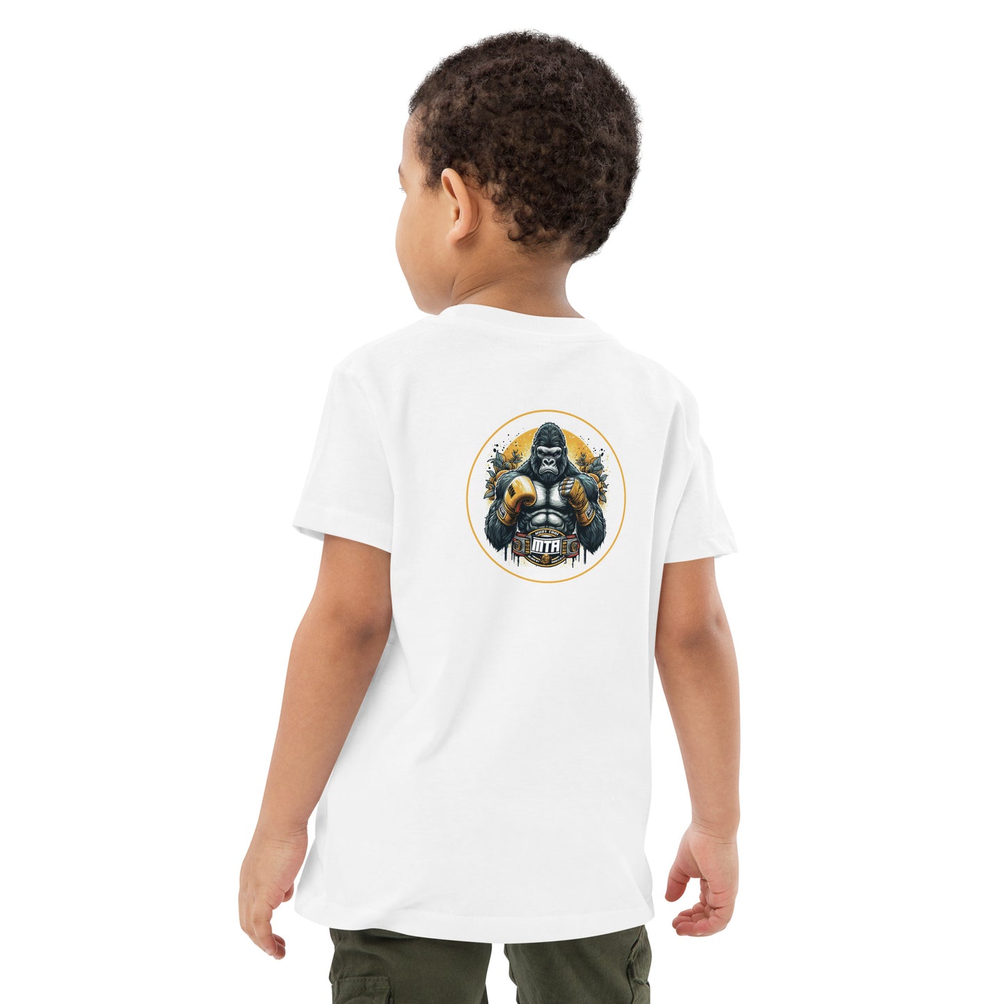 T-shirt en coton bio enfant (imprimé Gorille)
