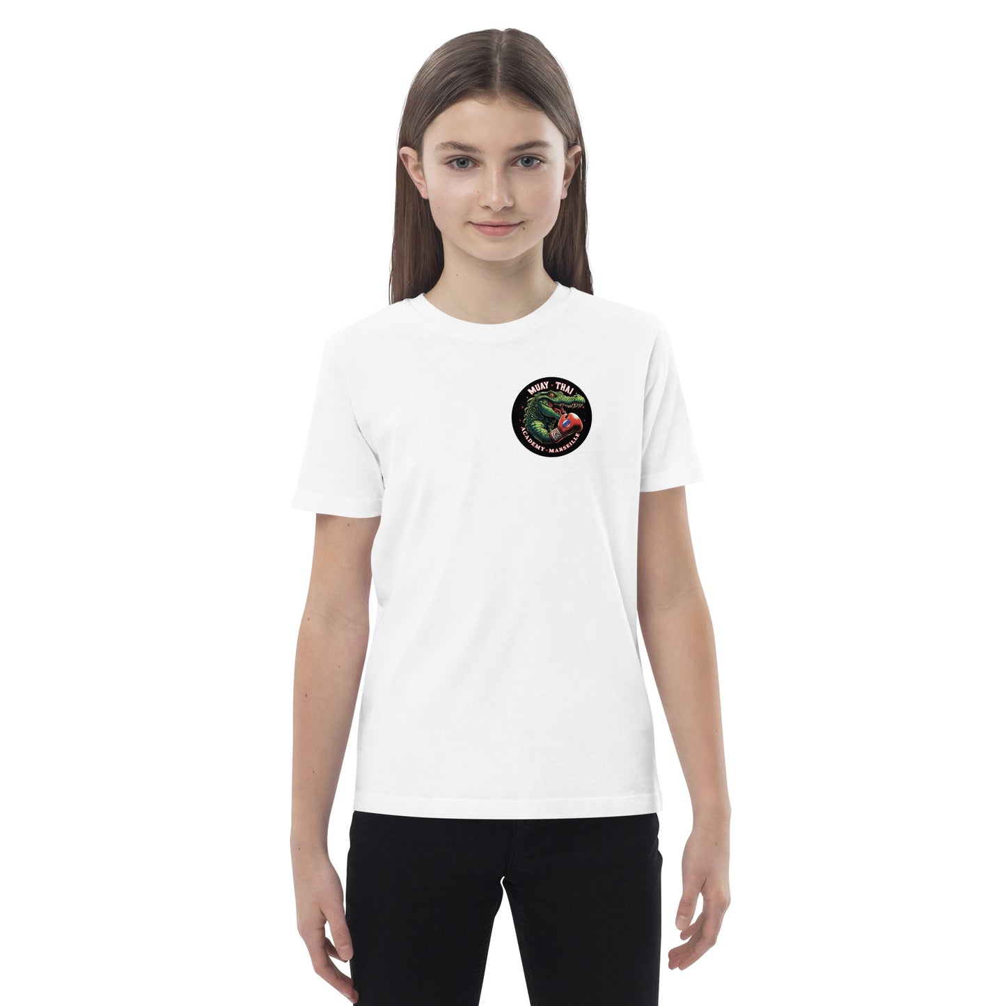 T-shirt en coton bio enfant (imprimé Crocodile 2)