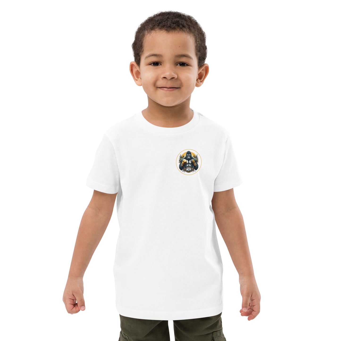 T-shirt en coton bio enfant (imprimé Gorille)