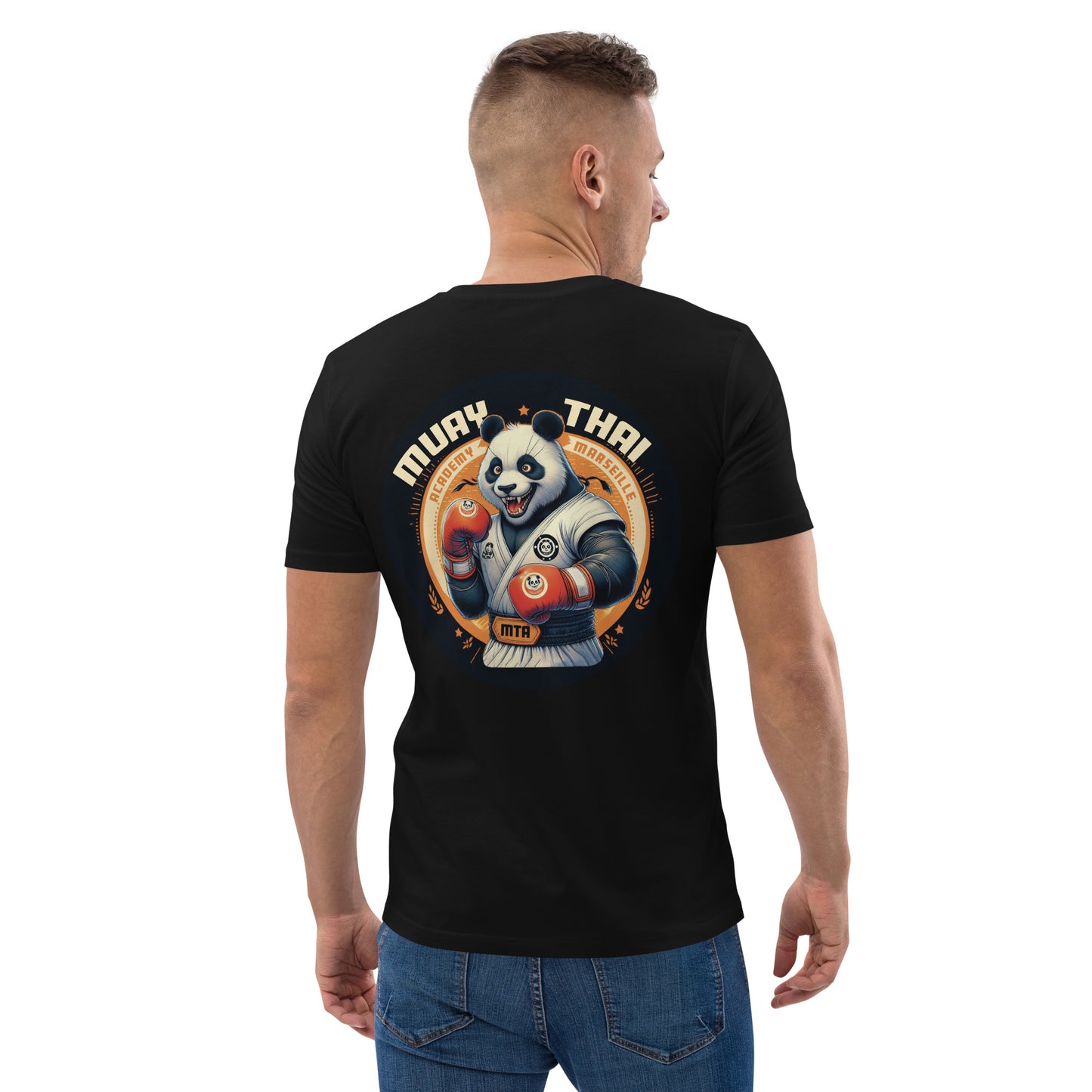 T-shirt unisexe en coton biologique (Imprimé Panda 2)
