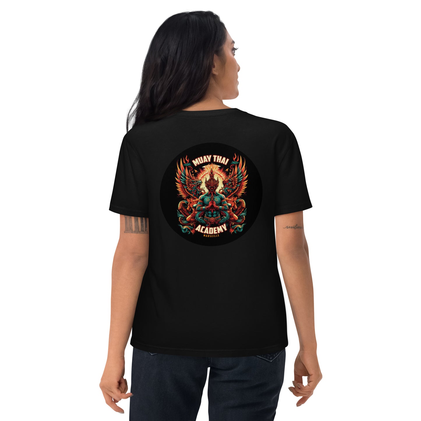 T-shirt unisexe en coton biologique (Imprimé Phoenix 1)