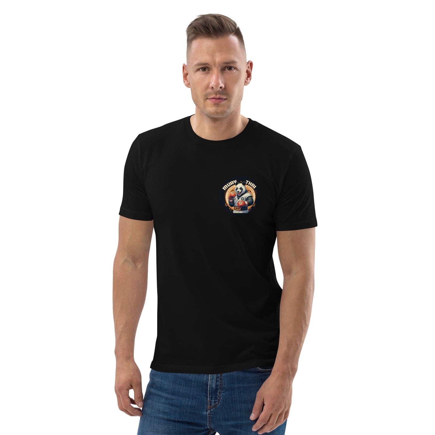 T-shirt unisexe en coton biologique (Imprimé Panda 2)