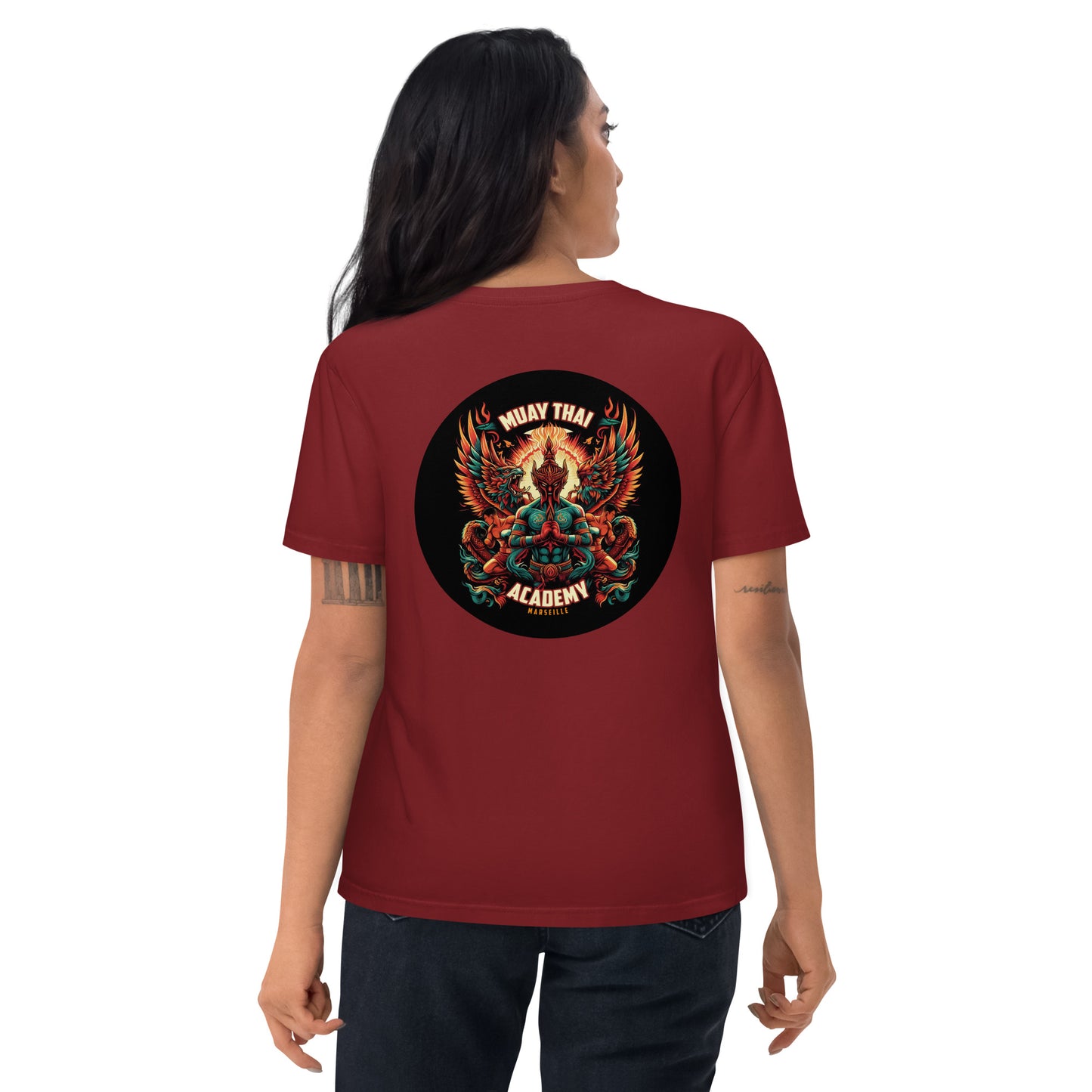 T-shirt unisexe en coton biologique (Imprimé Phoenix 1)