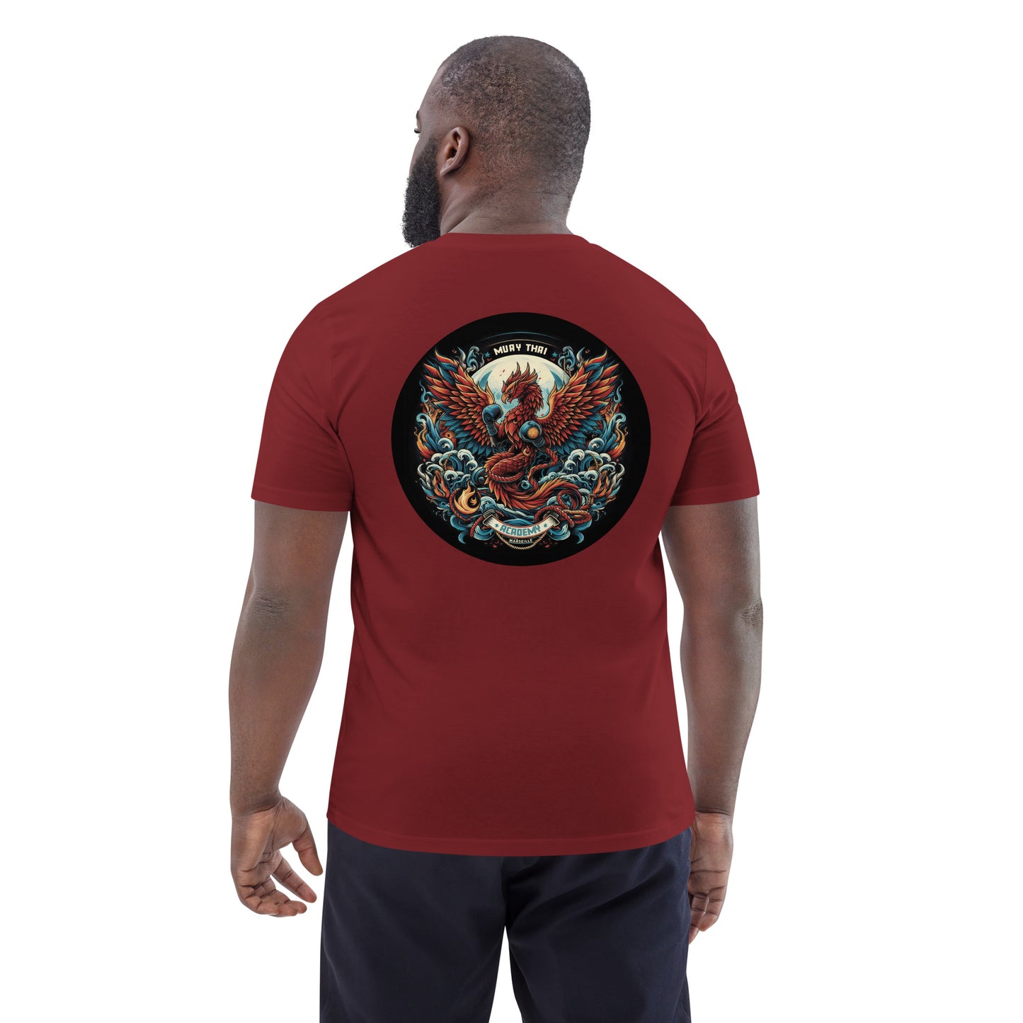 T-shirt unisexe en coton biologique (Imprimé Phoenix 2)