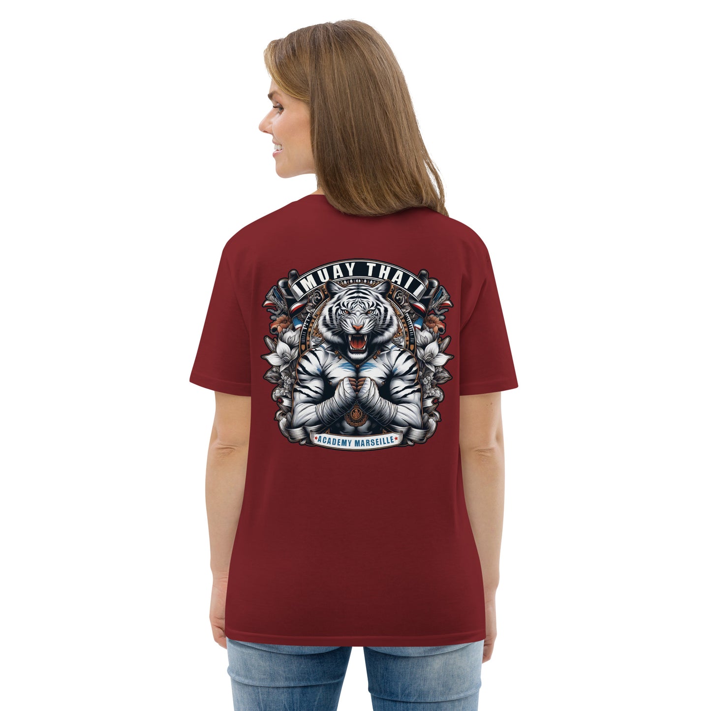 T-shirt unisexe en coton biologique (Imprimé Tigre 3)