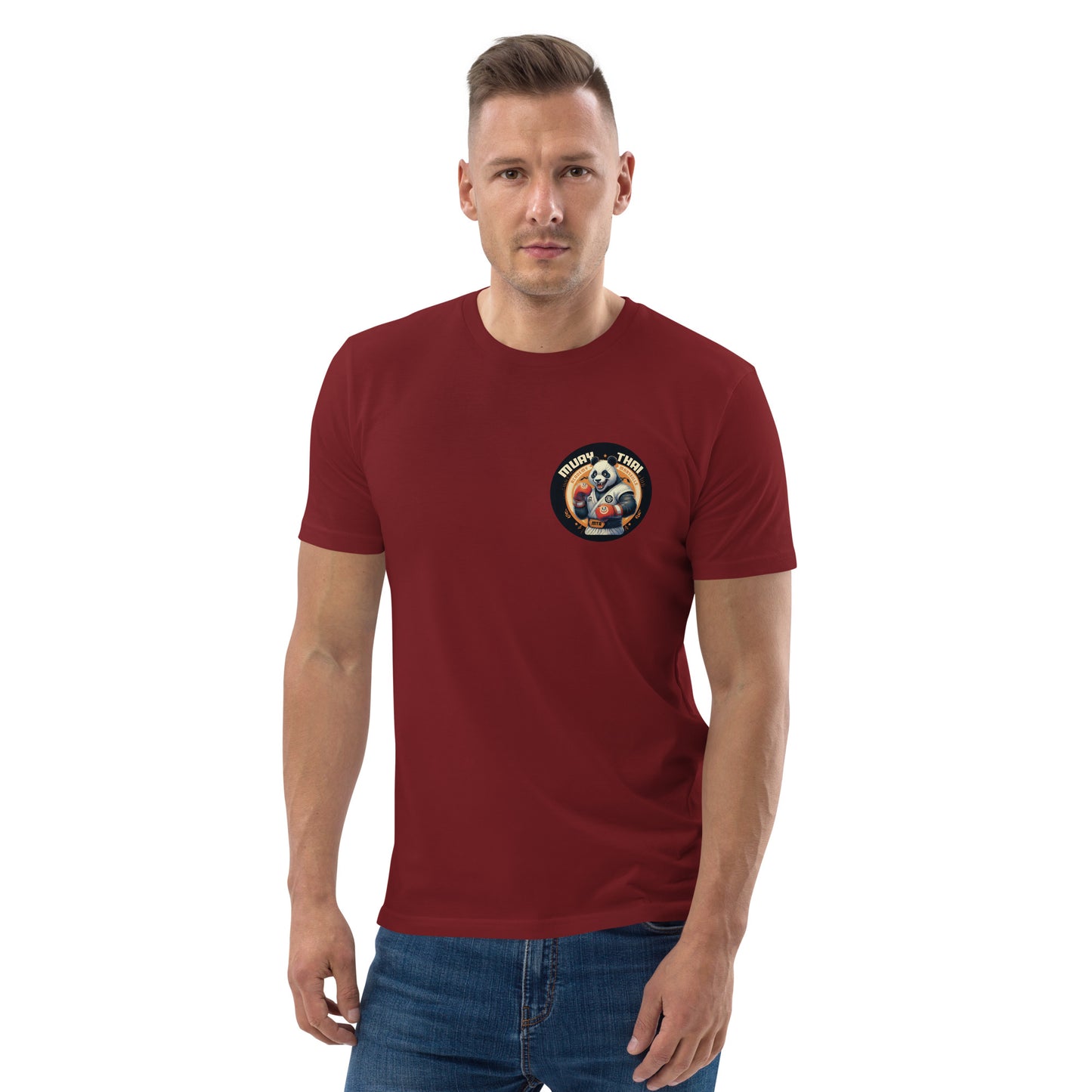T-shirt unisexe en coton biologique (Imprimé Panda 2)