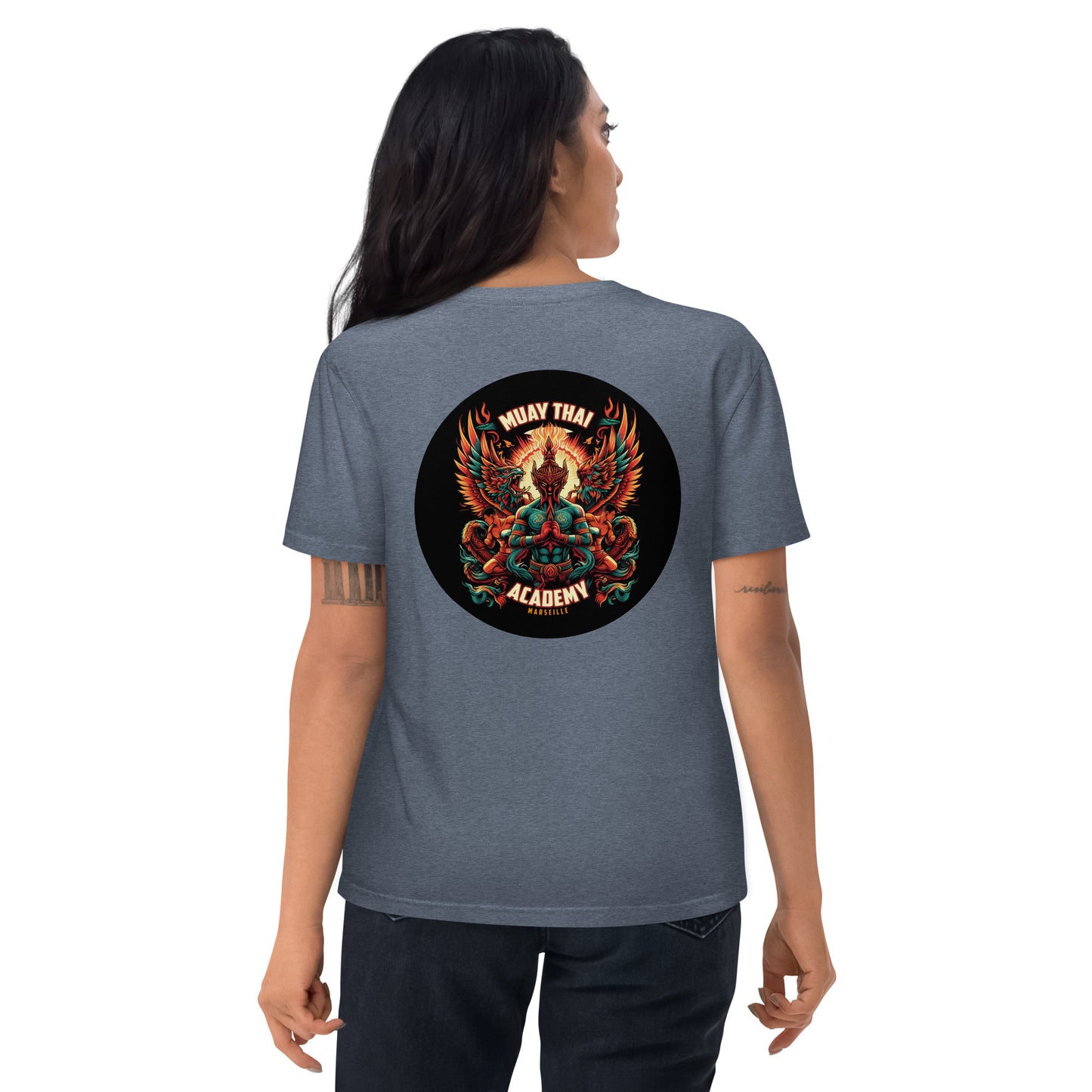 T-shirt unisexe en coton biologique (Imprimé Phoenix 1)