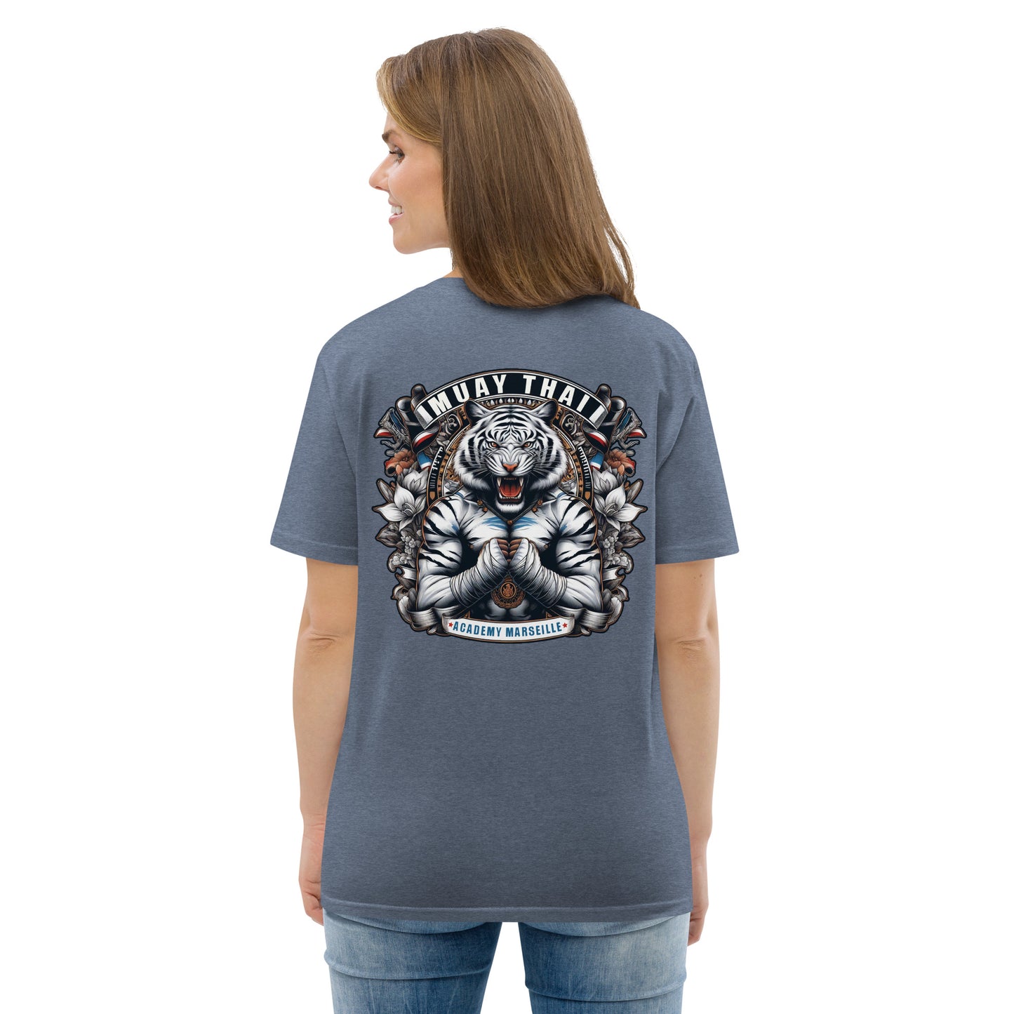 T-shirt unisexe en coton biologique (Imprimé Tigre 3)