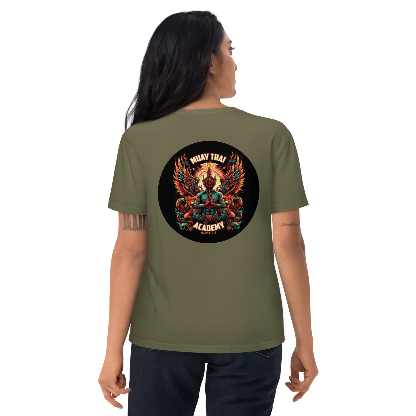 T-shirt unisexe en coton biologique (Imprimé Phoenix 1)