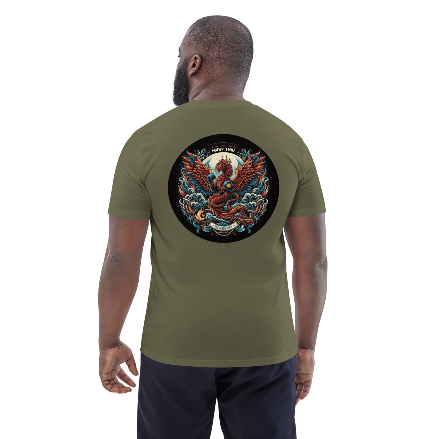 T-shirt unisexe en coton biologique (Imprimé Phoenix 2)