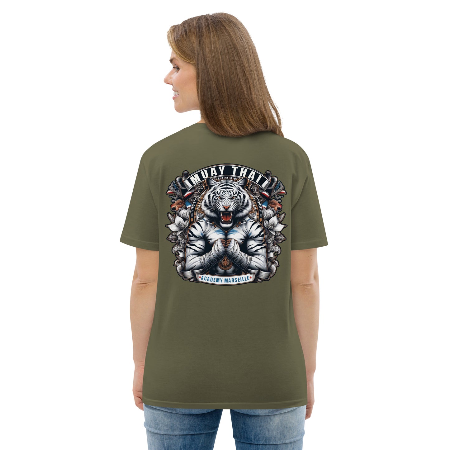 T-shirt unisexe en coton biologique (Imprimé Tigre 3)