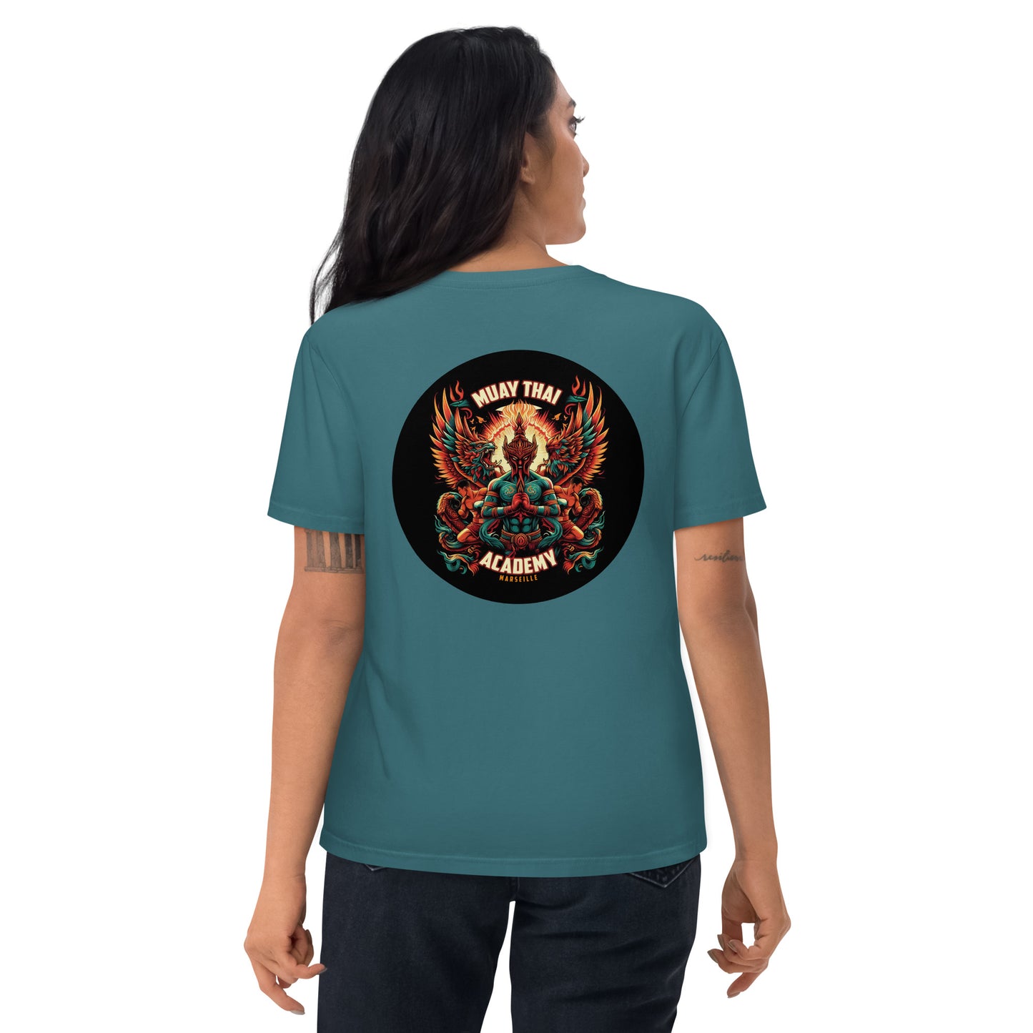 T-shirt unisexe en coton biologique (Imprimé Phoenix 1)