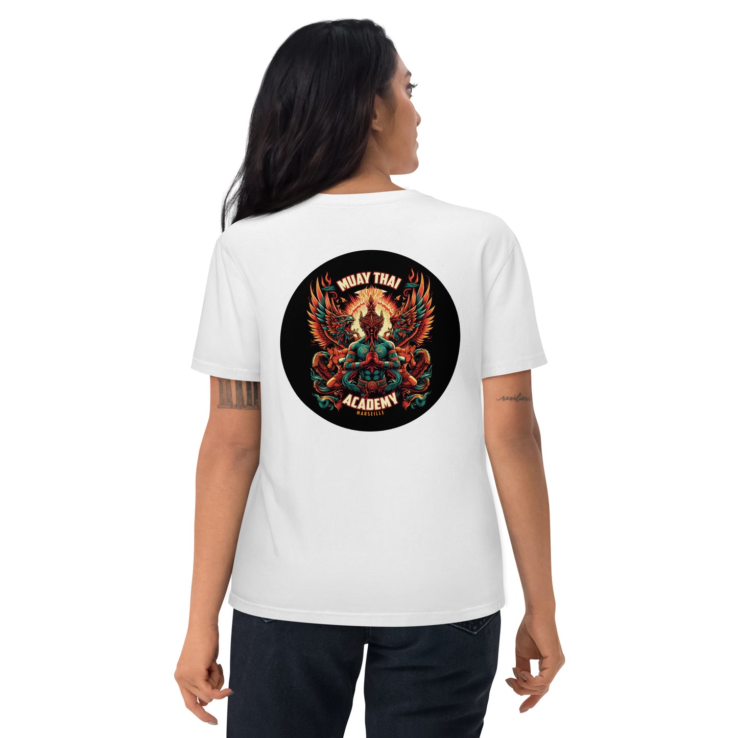 T-shirt unisexe en coton biologique (Imprimé Phoenix 1)