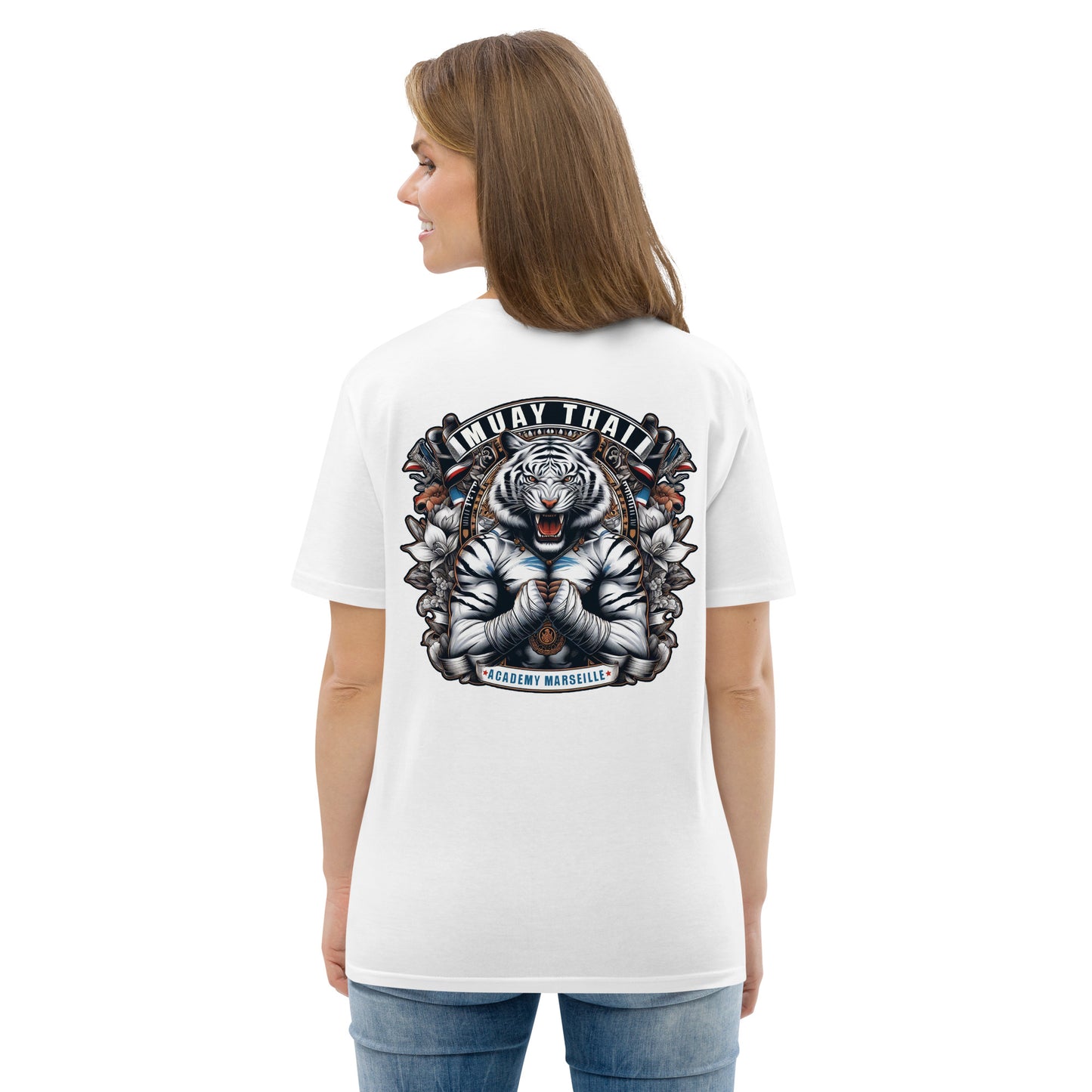 T-shirt unisexe en coton biologique (Imprimé Tigre 3)